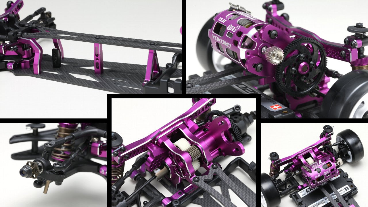 Yokomo 1/10 Super Drift SD3.0 Purple Limited Edition 2WD Drift Car Assemble Kit EP