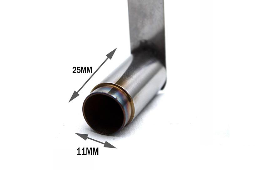 SRC Single Pipe Muffler 12mm #SRCSSS3LW