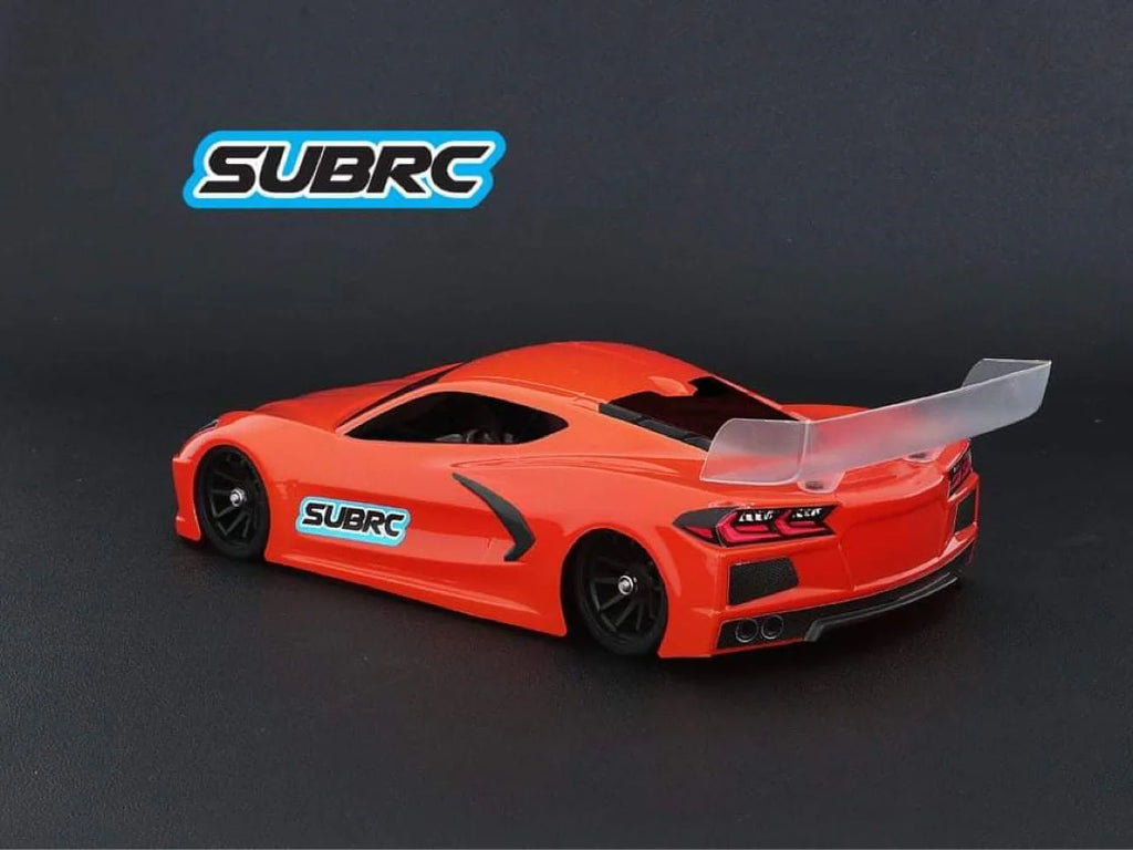 SubRC 1/28 STR LEXAN TOURING BODYSHELL 98MM (Inspired by Chevrolet Corvette C8R)
