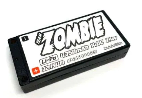 TEAM ZOMBIE - Team Zombie 4350mah 140C 7.4V Lipo Shorty Battery