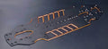 Techra - Xray T4 2017 Black/Orange Aluminum Main Chassis Plate