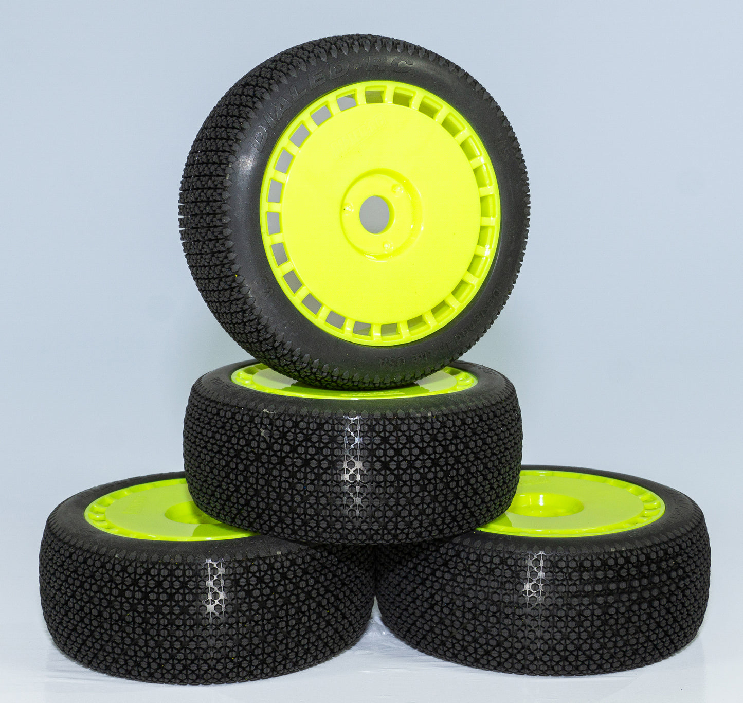 Dialed RC - DRT9420-V5SSLWGY - V5 SSLW Pre-Glued (Yellow Rims) (4PCS)