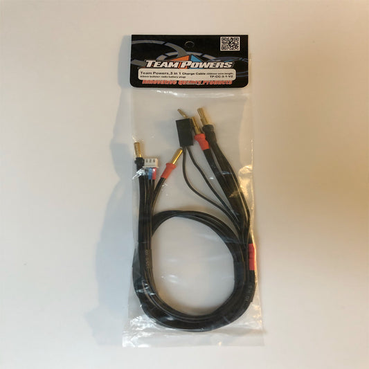 Team Powers - Charge Cable XT60 (4/5mm Bullets & Radio Battery Plug)