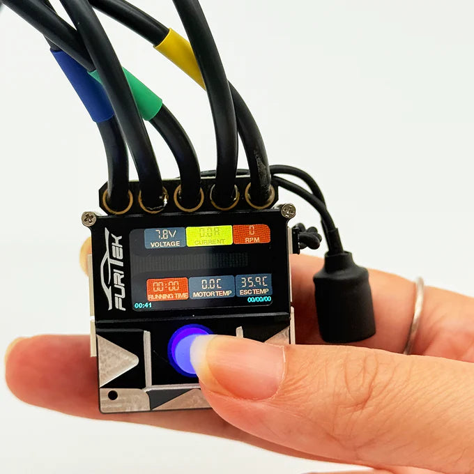 Furitek SlideTech PRO 1/10 Sensored ESC w/ OLED & Internal Fan – Drift & Stock Racing – Black Edition (PRE-ORDER)