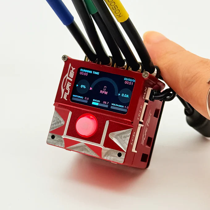 Furitek SlideTech PRO 1/10 Sensored ESC w/ OLED & Internal Fan – Drift & Stock Racing – RED Edition (PRE-ORDER)