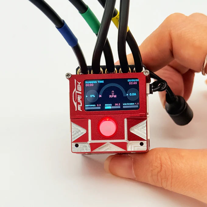 Furitek SlideTech PRO 1/10 Sensored ESC w/ OLED & Internal Fan – Drift & Stock Racing – RED Edition (PRE-ORDER)