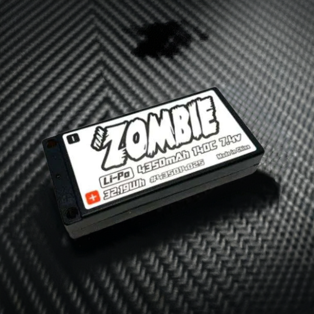 TEAM ZOMBIE - Team Zombie 4350mah 140C 7.4V Lipo Shorty Battery