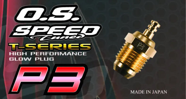 O.S. Engine - O.S. Speed P3 Gold Turbo Glow Plug “Ultra Hot”(Off-Road)