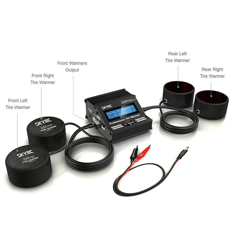 SKYRC - RacingStar Pro Electronic Tire Warmer with Cups, for 1/10 Touring/Drift Car