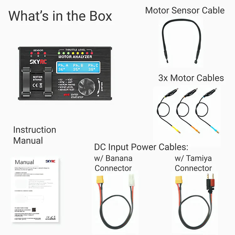 SKYRC - Brushless Motor Analyzer, Motor Checker