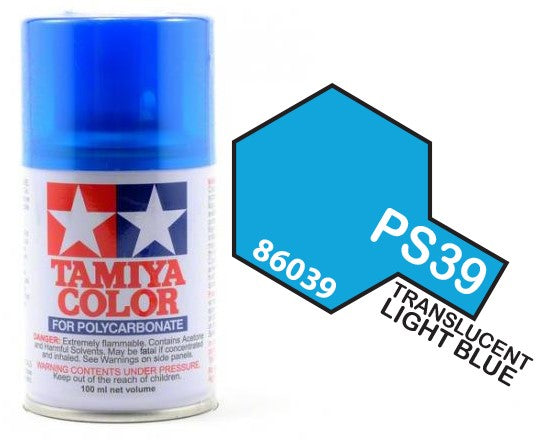 Tamiya Color - PS-39 - Translucent Light Blue 100ml Spray Can