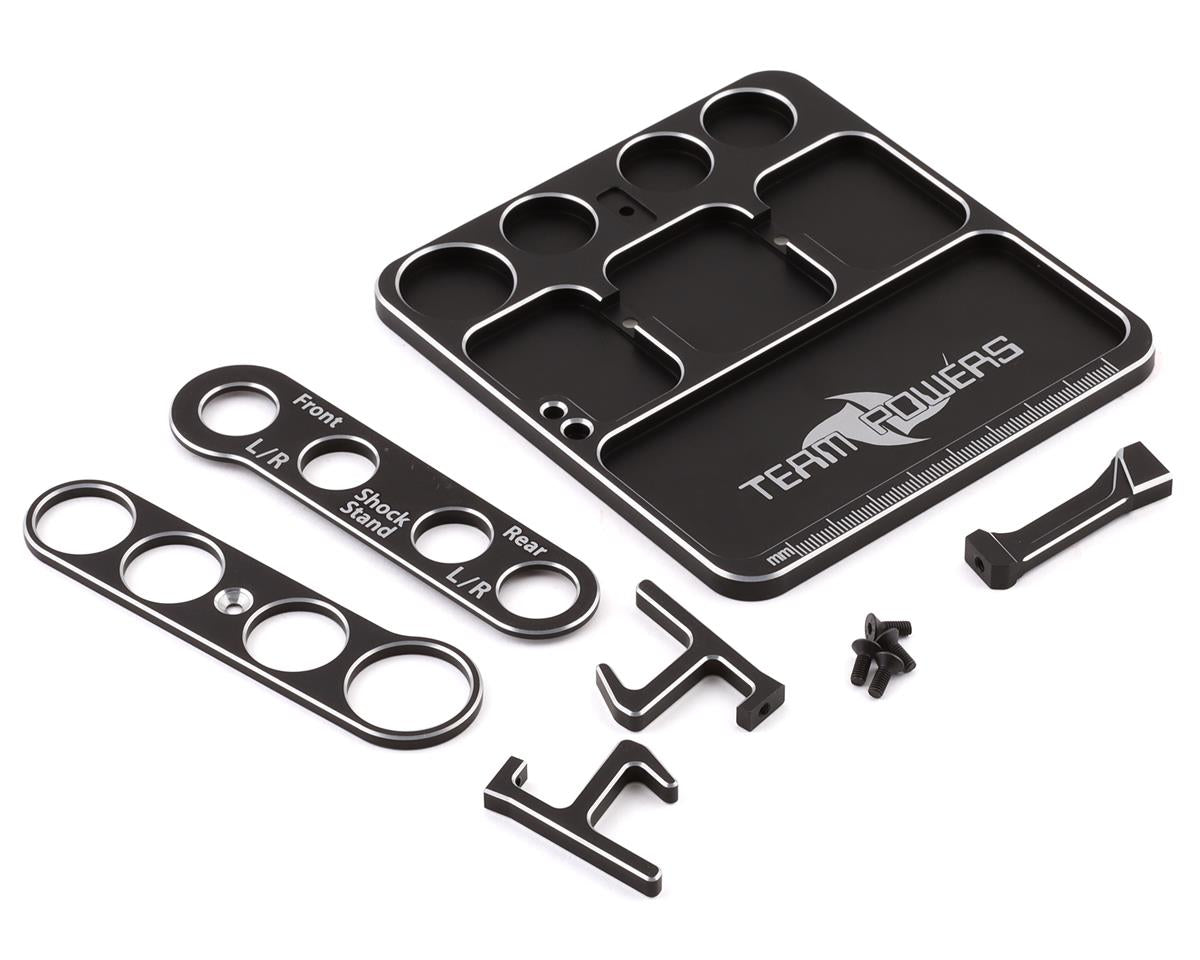 TEAM POWERS - Team Powers Aluminum Parts Tray V3 w/Holder